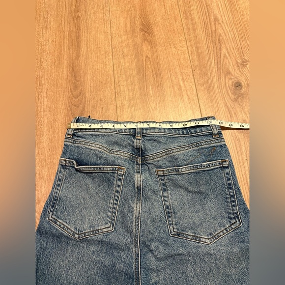 REFORMATION Liza Ultra High Rise Straight Stretch Cotton Blend Malta Size 26 - Picture 11 of 12